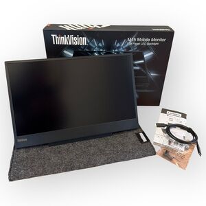 Lenovo ThinkVision M15 Mobile Monitor Travel Portable - Flat Panel LED Backlight
